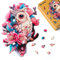 Figured'Art Holzpuzzle Erwachsene und Kinder 200 Teile Tiere - Blumen-Eule - Originelles Design 28x39 cm Einzigartige Form mit Premium-Holzkiste