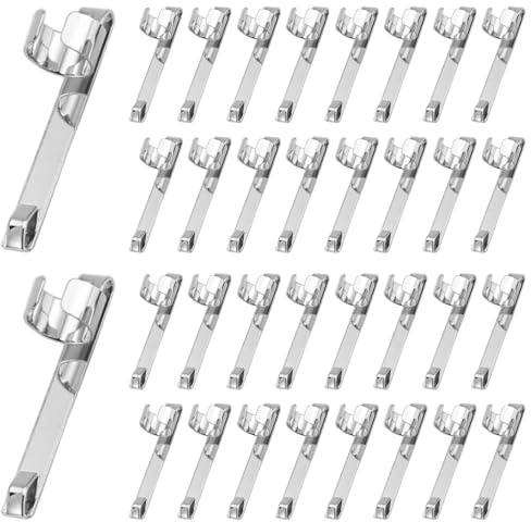 NISHZHU Metall Bleistift Clips zum Aufschieben Bleistift Clips zum Einrasten, Bleistift Halter Clip Metall AufhäNgbare Tragbare Bleistift Clips, 60 StüCk