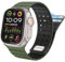 Clouism Para Apple Watch Band 49 mm 45 mm 44 mm 42 mm Bandas para mujeres y hombres, correa deportiva de silicona magnética para iWatch SE SE2 y Series 9/8/7/6/5/4 Ultra 2/Ultra(Army Green Black)