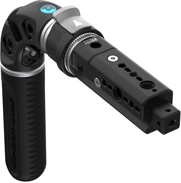 KONDOR BLUE | Hollywood Handle Expansion Kit | Rubberized Grip, 360° Rotating Rosette Arm, Additional Mounting Options, and Hande Expansion | Raven Black