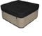 Gettimore Copertura quadrata per piscina esterna, termica, impermeabile, resistente al sole, con coulisse (231 x 231 x 30 cm)