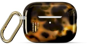 IDEAL OF SWEDEN Clear AirPods Pro 1/2 Schildpattoptik - Robustes, Niedliches Design Mit Haken, Vollständig Kompatibel mit Qi Wireless Charging, USB-C- Und Lightning-Kabeln