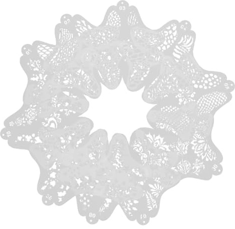 HEALSOPTHY 10 Stück Wiederverwendbare Schmink schablonen für Gesicht und Körper Abwaschbare DIY Party Make up Schablonen für Halloween Geburtstage Karneval Kreative Designvorlagen Giraffe