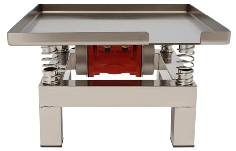 35 x 35 cm - Table vibrante en acier inoxydable - 50 W - 220 V - Vitesse de rotation 3000-3600 tr/min - Charge maximale : 10 kg - Convient pour les échantillons de béton