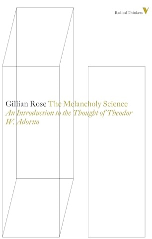 The Melancholy Science: An Introduction To The Thought Of Theodor W. Adorno: 8 (Radical Thinkers)