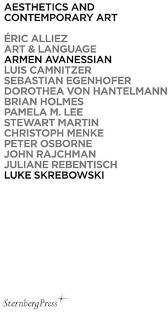 Aesthetics and Contemporary Art (Sternberg Press)