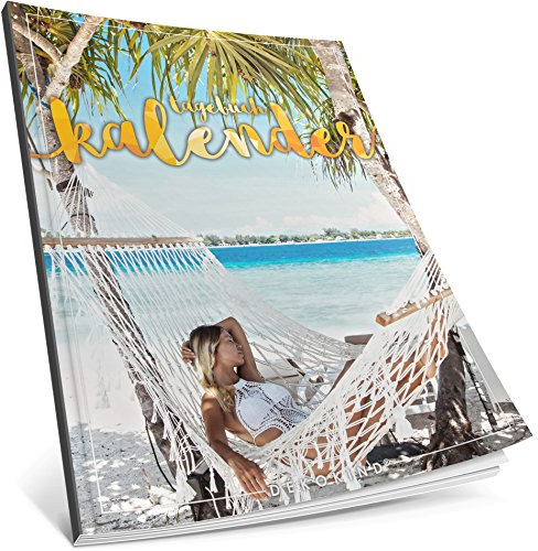 Dékokind® Tagebuch-Kalender: One Line A Day • Ca. A4-Format, Notizseiten & Zitate für jeden Monat • Buchkalender, Aufgabenplaner, Terminplaner • ArtNr. 27 Relaxation • Vintage Softcover