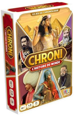 Blackrock Games CHRONI - Histoire du Monde - Nelle édition - on The GO Edition - Jeu de société - Jeu Histoire - 1 à 6 Joueurs - dès 10 Ans - d'autres thèmes existes - Apprendre en s'amusant