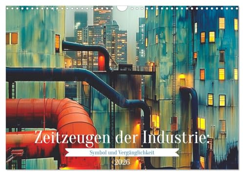 Zeitzeugen der Industrie: Symbol und Vergänglichkeit (Wandkalender 2026 DIN A3 quer), CALVENDO Monatskalender: Die Ästhetik verfallener Gebäude (CALVENDO Technologie)
