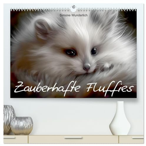 Zauberhafte Fluffies (hochwertiger Premium Wandkalender 2026 DIN A2 quer), Kunstdruck in Hochglanz: Vorsicht: Drohender Zuckerschock! Zauberhafte fluffige Tierchen für jung und alt! (CALVENDO Tiere)