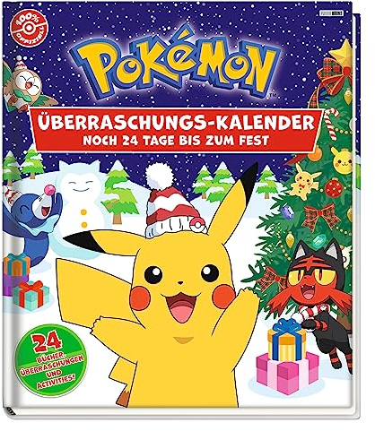 Pokémon: Überraschungskalender: Noch 24 Tage bis zum Fest: 24 Bücher, Überraschungen und Activities!