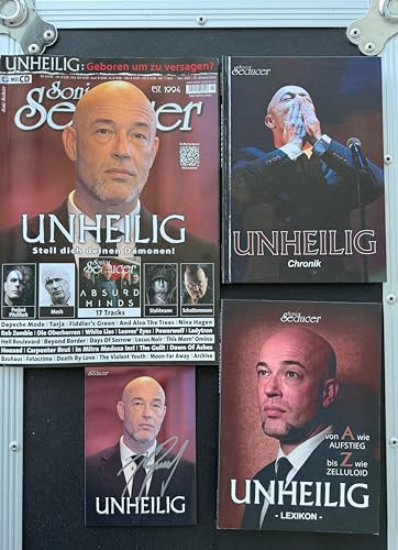 Unheilig signierte Fotokarte + Chronik-Buch + Lexikon Buch + Sonic Seducer 03/2026 Liebe Glaube Monster: Unheilig - Liebe Glaube Monster - exklusive ... persönlicher Titelstory mit exklusiven Fotos