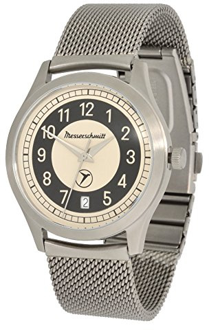 Messerschmitt KR201S Milanaise Automobil-Kult-Uhr Retro-Stil 5ATM Schweizer Ronda Uhrwerk