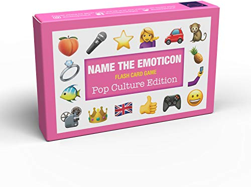 Bubblegum Stuff - Name The Emoticon-Spiel - Popkultur | Raten Sie den Pop-Kulturartikel, lustiges Emoji-Flash-Karten-Brettspiel, lustiges Memory-Spiel, geeignet für Familie, Kinder, Jugendliche und