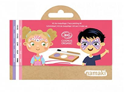 Namaki-110040 3 Farben Fee & Schmetterling Make-up Set Bio, lila, weiß, rosa