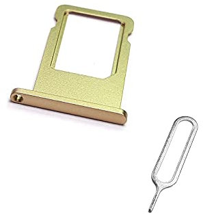 TechZone Replacement Sim Card Tray Slot Holder for Apple iPhone 6 4.7 Gold with Sim ejector Tool
