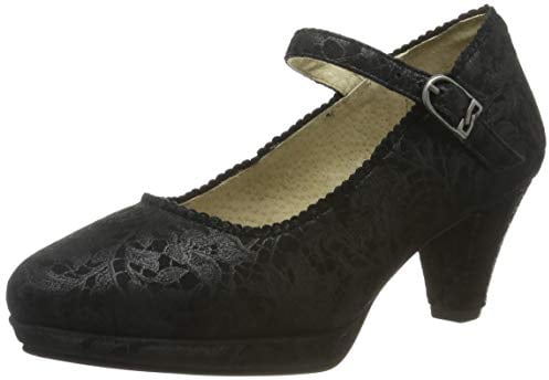 Stockerpoint Damen 5058 Trachtenpumps, schwarz