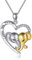 LONAGO Elephant Necklace 925 Sterling Silver I Love You Forever Lucky Elephant Pendant Necklace Jewelry for Mum Women