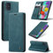 UEEBAI Wallet Case for Samsung Galaxy A51, Premium PU Leather Case Vintage Matte Wallet Flip Cover [Card Slots] [Magnetic Closure] Stand Function Folio Shockproof Full Protection - Blue