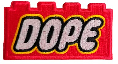 Dope Patch zum Aufbügeln/Aufnähen – komplett bestickter cooler Aufnäher von PatchClub