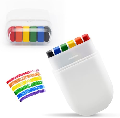 Rainbow Pride Flag Face Paint - Gay Pride Rainbow Stripe Fan Brush Stick, Face and Body Paint for Gay Pride Parade, Pride Month Celebrations, Cosplay, Party, and Halloween Makeup (1 Pack)