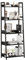 Mafalion Ladder Shelf Bamboo 5 Tier Ladder Bookshelf for Living Room, Bedroom, Industrial Style, Rustic and Black