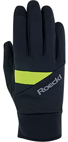 Roeckl Reichenthal Jr. Kinder Winter Fahrrad Handschuhe lang schwarz/gelb 2023