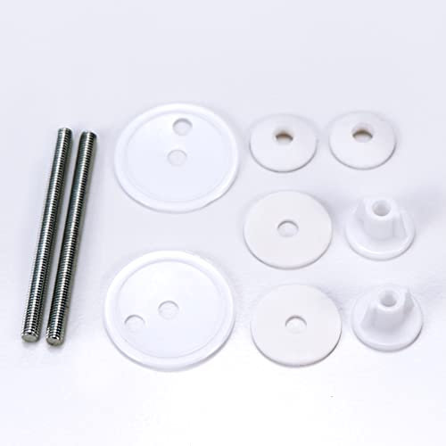 Fanmitrk Toilet Seat Fittings-Toilet Seat Plastic Accessories,Replacement Accessories for Most Seat Hinges(XHJPART)