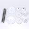 Fanmitrk Toilet Seat Fittings-Toilet Seat Plastic Accessories,Replacement Accessories for Most Seat Hinges(XHJPART)
