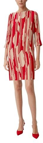 Comma Crêpe-Kleid mit Allover-Print