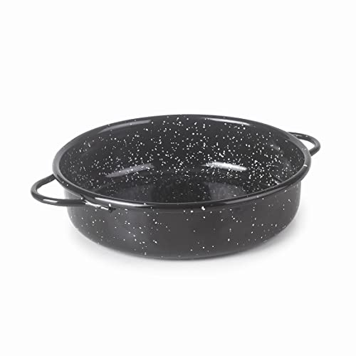 LACOR - 60196 - Cacerola Mini de Hierro - Esmalte vitrificado - Perfecta para presentación de Tapas y Raciones - Ø16cm - Antiácido.
