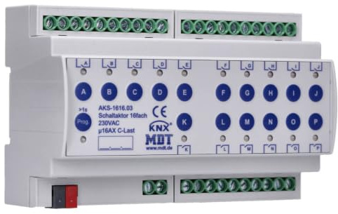 MDT KNX Schaltaktor 16 Gang Kunststoff Gehäuse Schaltaktor 8mm #0-80 Rechtsgewinde UNC 1,25mm Klasse 8.8