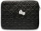 CG MOBILE Hello Kitty Housse HKCSZPEKHBPK 14 Noir Zip PU Matelassé Noeuds