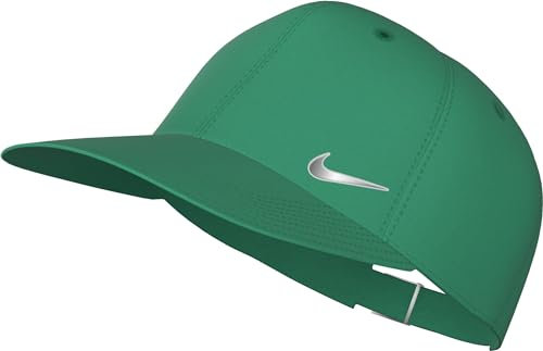 Nike Unisex Adjustable Cap U Nk Df Club Cap U Cb Mtswsh L, Stadium Green/Metallic Silver, FB5372-324, S/M