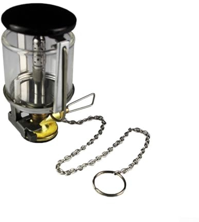 Zoegneer Organische Gaslampe aus gehärtetem Glas, für den Außenbereich, Gaslampe, Camping, geizige Lampe, Gaslicht für Outdoor-Erkundungen, 11 x 6 x 6 cm