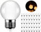 MAYCOLOR LED Birnen E27 3W, Warmweiß 3000K, 240 Lumen, Plastik, Mini Globe, LED Lichterkette Außen Ideal für Hochzeit, Gärten, Party, Bar, Wohnkultur, Nicht Dimmbar, 40er Pack