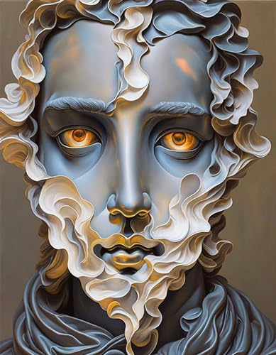 RZHRHJES Wandkunst, wunderschönes Auge, Gips, Porträtbild, 58 x 90 cm, ohne Rahmen, Leinwandgemälde