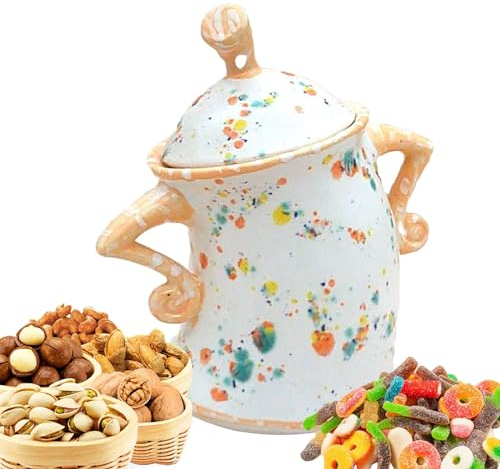 Canister with Attitude, Cute Sassy Storage Canister, Funny Jar with Attitude, Creative Food Storage Jars with Lid, Kitchen Storage Canister for Coffee Tea Sugar, Home Desktop Ornament