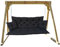 IN WOHO Hollywoodschaukel Auflage Outdoor Sitzkissen Gartenbankauflage Bankauflage Wasserabweisend Gartenbank Sitzkissen Bankkissen Sitzauflage Bank Palettenkissen mit 2 Kissen 180x60x50 Schwarz