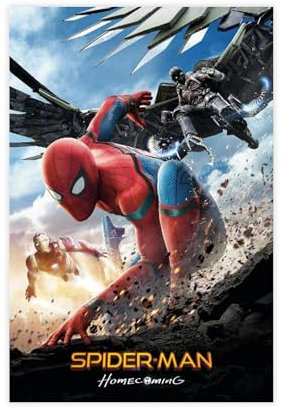 GJHTQLP Spider-Poster, Motiv: Mann 5, Leinwand, Schlafzimmer, Dekoration, Landschaft, Büro, Raumdekoration, Geschenk, 30 x 45 cm