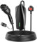 EVJUICION EV Charger Cable Type 2 To 3 Pin Plug 6M,13A,3.3KW,Electric Car Charger IP67,Plug and Play,Includes Charger Cover,Manual,Portable Storage Bag,for EV & PHEV,Black