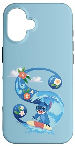 iPhone 16 Disney Alphabet Monogram Lilo & Stitch Letter S for Stitch Case