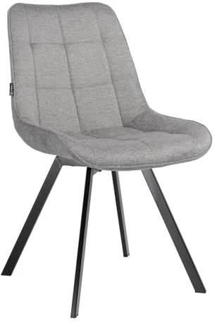 exitodesign Drehstuhl Esszimmer LAPO 49x62x83 cm - Esszimmerstühle Gesteppt 360° Drehbar Bürostuhl Stuhl - für Esszimmer Küche Wohnzimmer Salon Schreibtisch (Dunkelgrau 2)