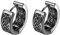 JewelryWe Wikinger Creolen Ohrringe Herren: Edelstahl Nordische Keltische Knoten Creolen Huggie Hoop Ohrringe Ohrstecker Ohrpiercing Viking Amulett Schmuck Geschenk für Männer Silber