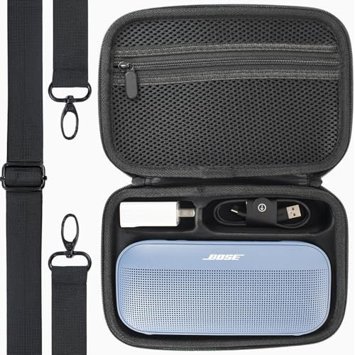 YIIWAY Hard Travel Case Compatible with Bose SoundLink Flex (2.Gen.) / Flex Portable Bluetooth Speaker, Case Only - Black YC80016