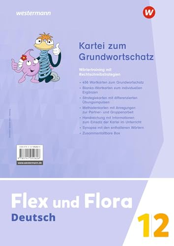 Flex und Flora - Ausgabe 2021: Kartei Grundwortschatz 1 / 2