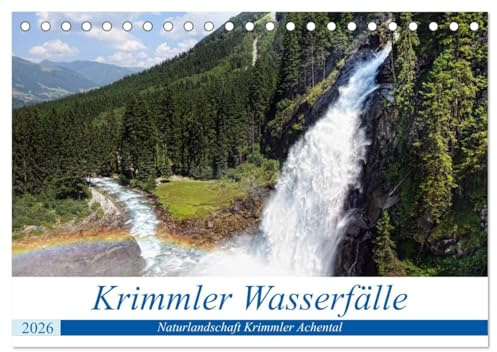 Krimmler Wasserfälle - Naturlandschaft Krimmler Achental (Tischkalender 2026 DIN A5 quer), CALVENDO Monatskalender: Die Krimmler Wasserfälle sind das ... Naturwunder Österreichs (CALVENDO Orte)