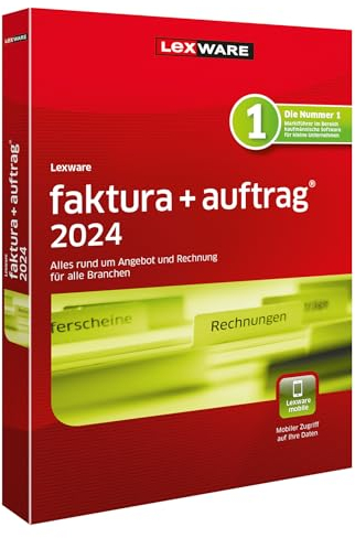 Lexware faktura+auftrag 2024 | Basis | Minibox (365 Tage) | Einfache Auftrags- und Rechnungs-Software