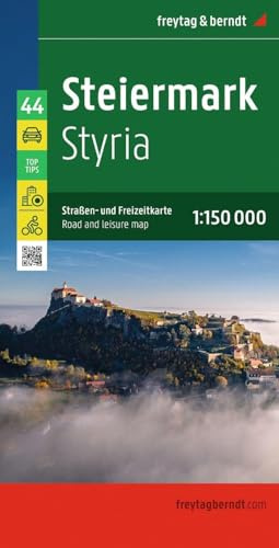 freytag & berndt Straßenkarte Steiermark 1:150.000: Straßen- und Freizeitkarte, mit Infoguide, Top Tips, Innenstadtpläne, Radrouten