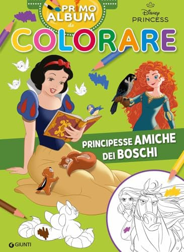 Principesse amiche dei boschi. Primo album da colorare. Ediz. a colori